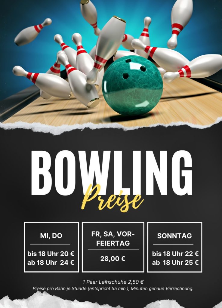 Preise Bowling Flyer